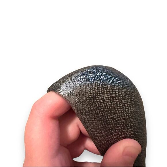 Calvin Klein Elita Cosmopolitan Stacked Pump Heels in Metallic Silver Sz 8.5 - Picture 11 of 16